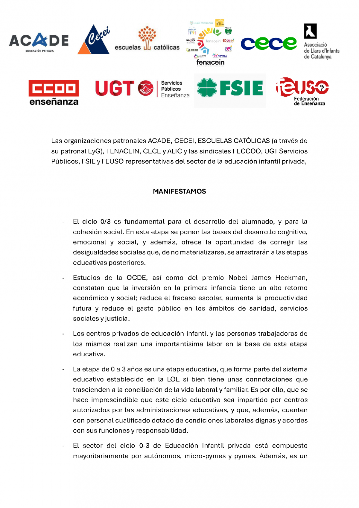 Declaracin conjunta