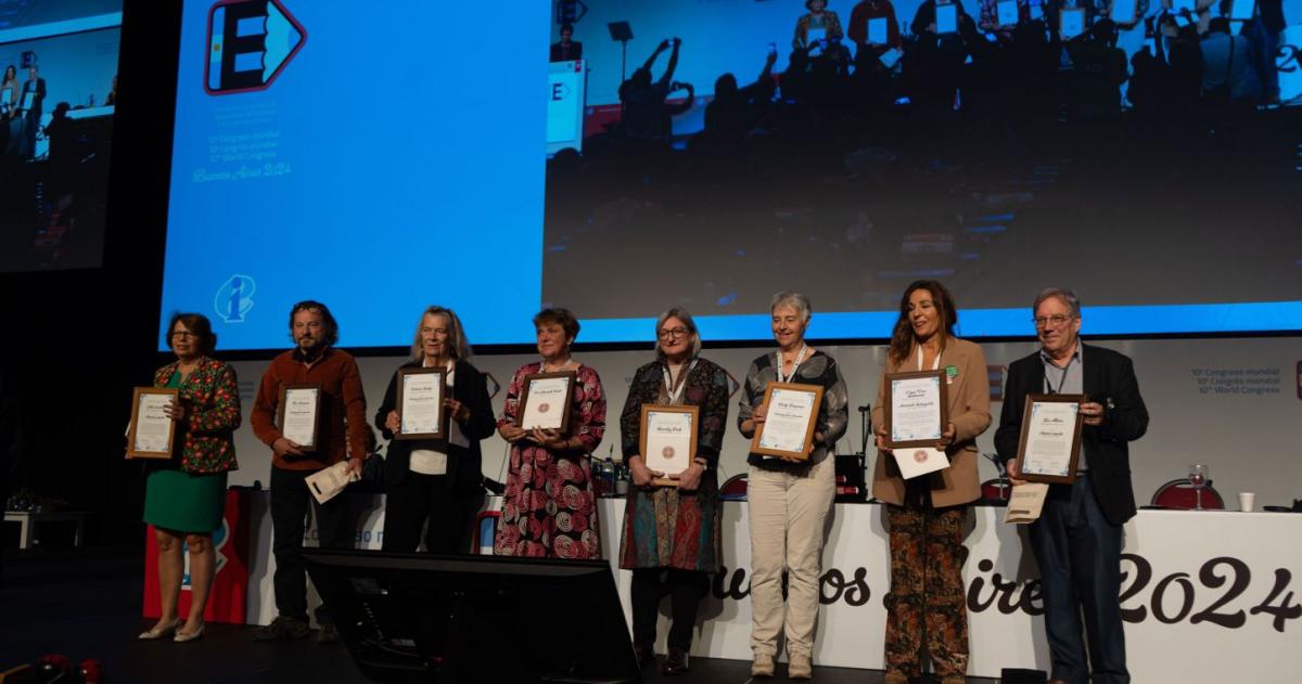 Cuqui Vera y las otras personas activistas cuya labor fue reconocida por la IE