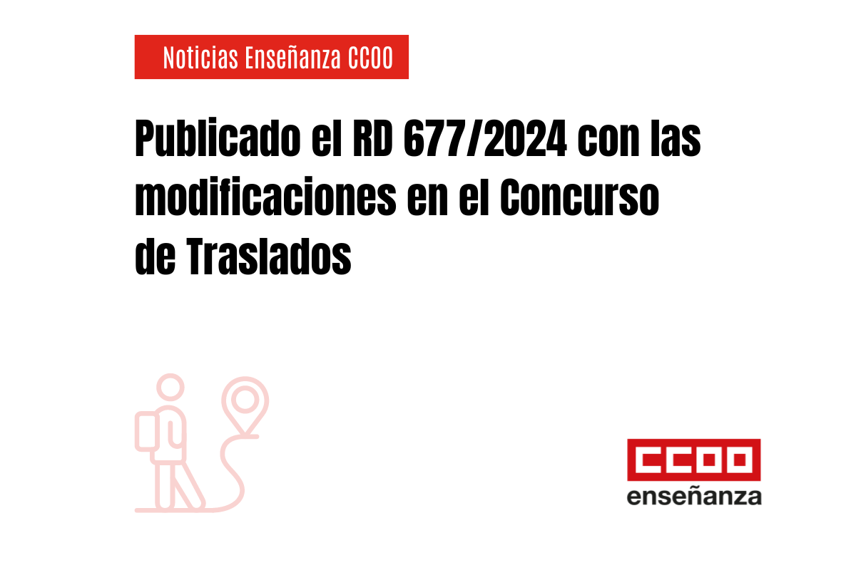 Publicado el RD 677/2024 con las modificaciones en el Concurso de Traslados