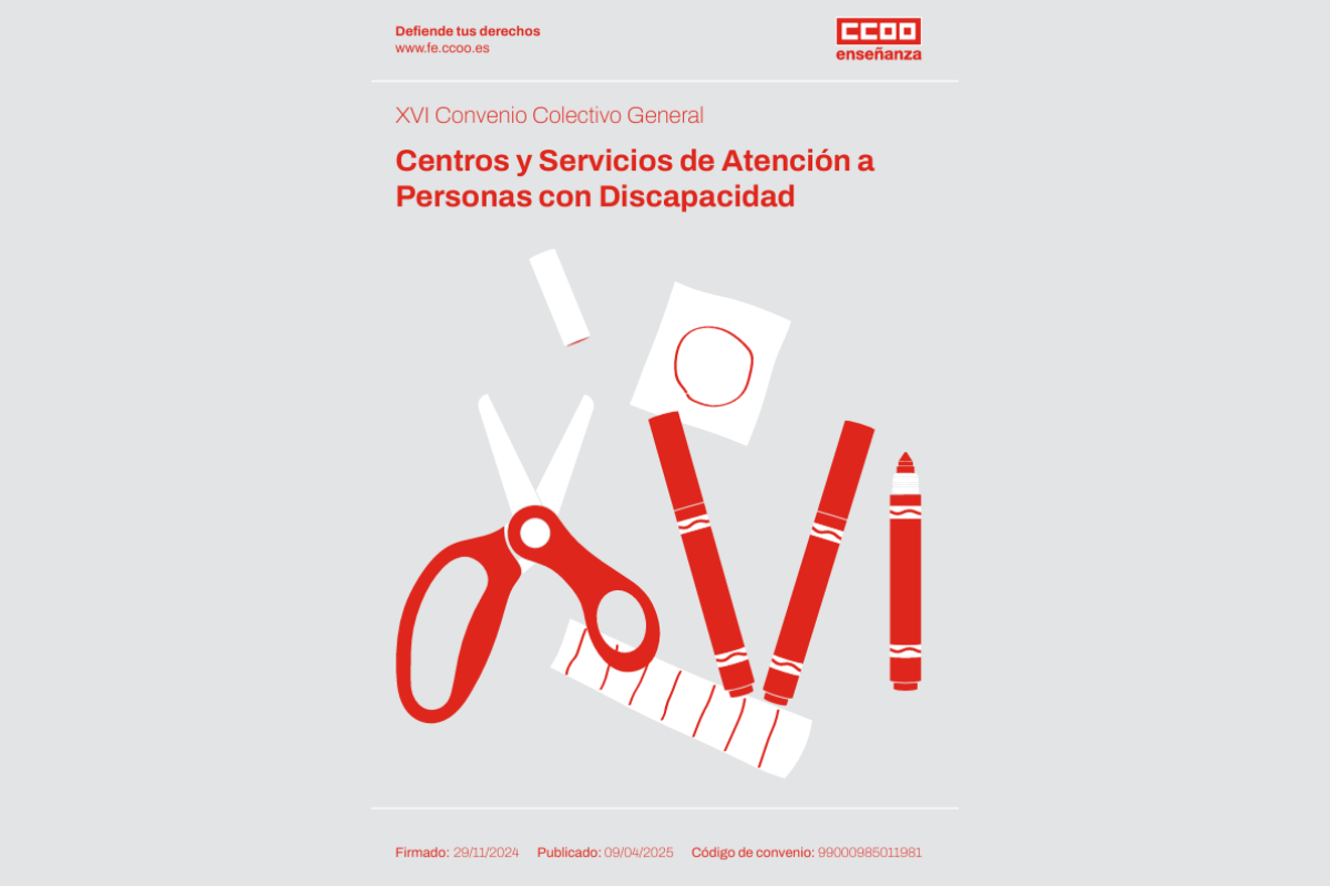 XVI Convenio colectivo general de centros y servicios de atención a personas con discapacidad