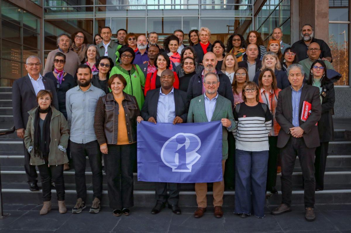 Algunas de las personas participantes de la Cumbre Mundial sobre Docentes