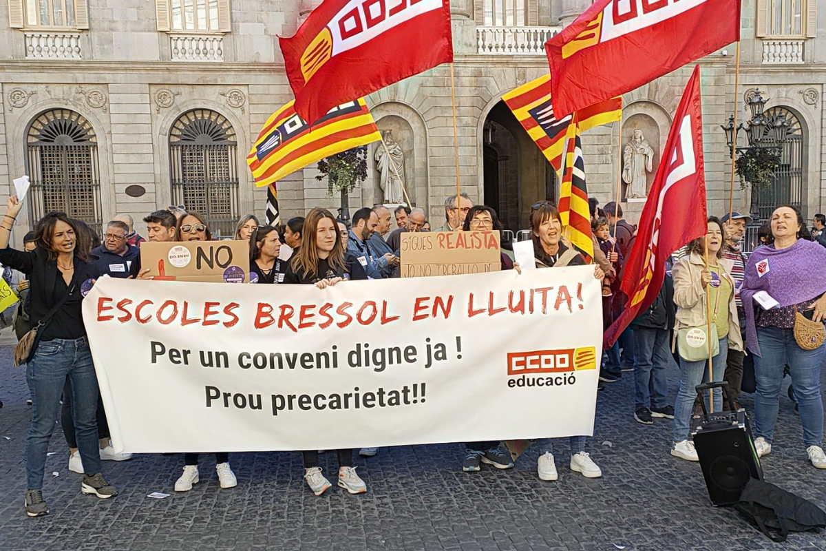 Catalunya: una imagen de la segunda jornada de los paros convocados por CCOO
