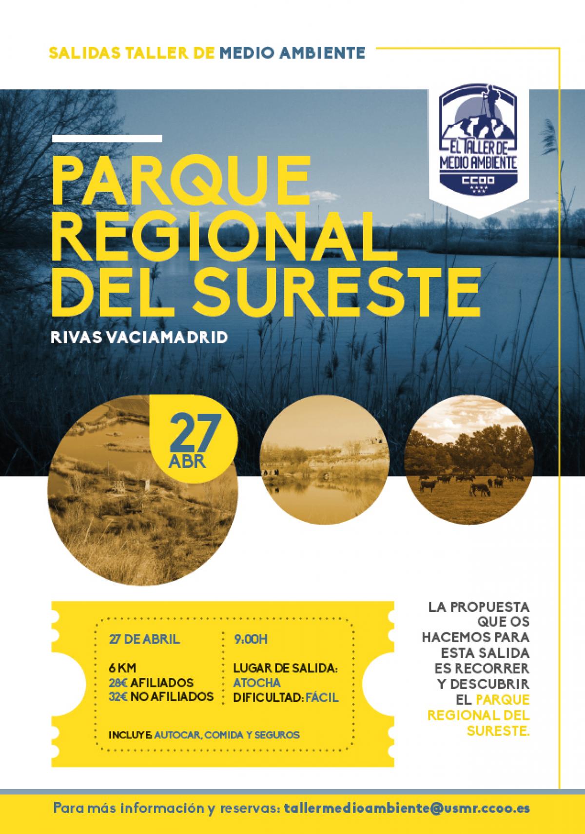 El Taller de Medio Ambiente visitar el Parque Regional del Sureste