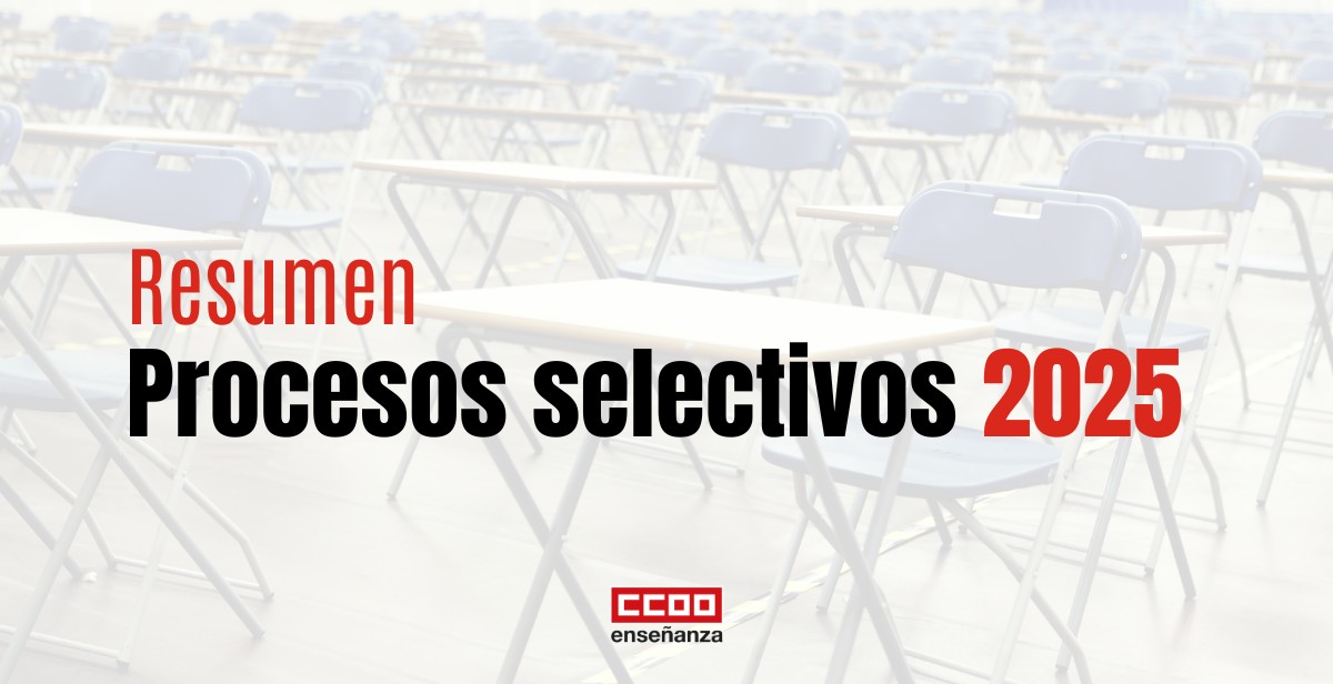 Resumen de procesos selectivos | 2025