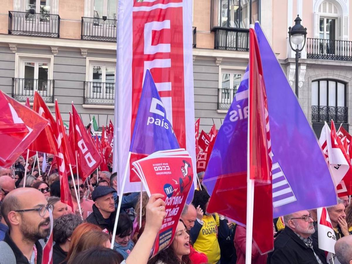 Concentracin de CCOO en el Ministerio de Hacienda (abril de 2025)